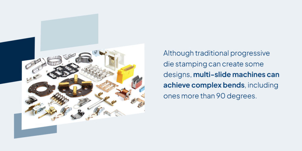 multi slide machines can achieve complex bends